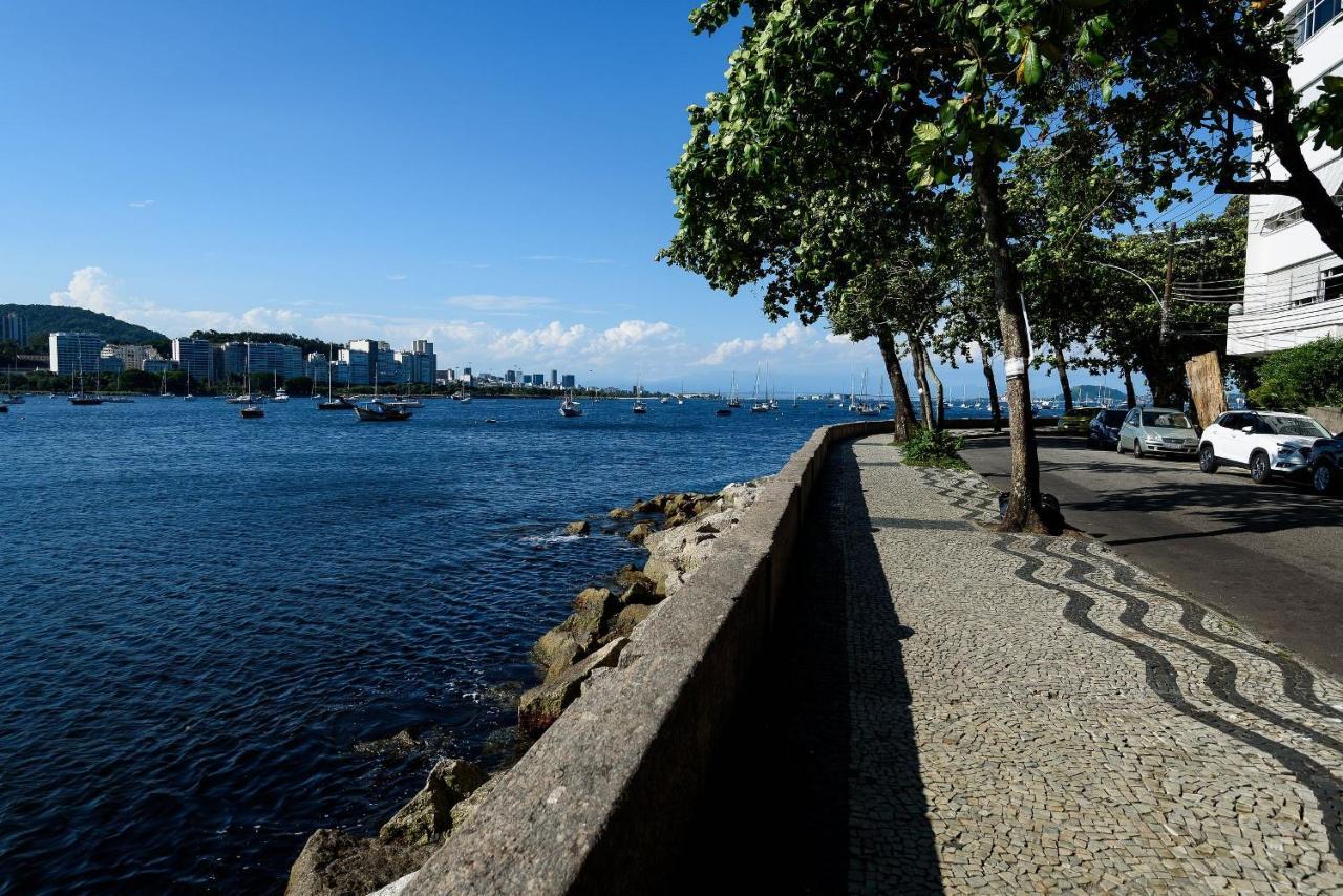 2 Quartos Na Urca Com Vista Para Baia De Guanabara A 700M Pao De Acucar Com Cozinha Completa E Wi-Fi - Bares, Restaurantes E Comercio Local A Poucos Metros Rio de Janeiro Eksteriør billede
