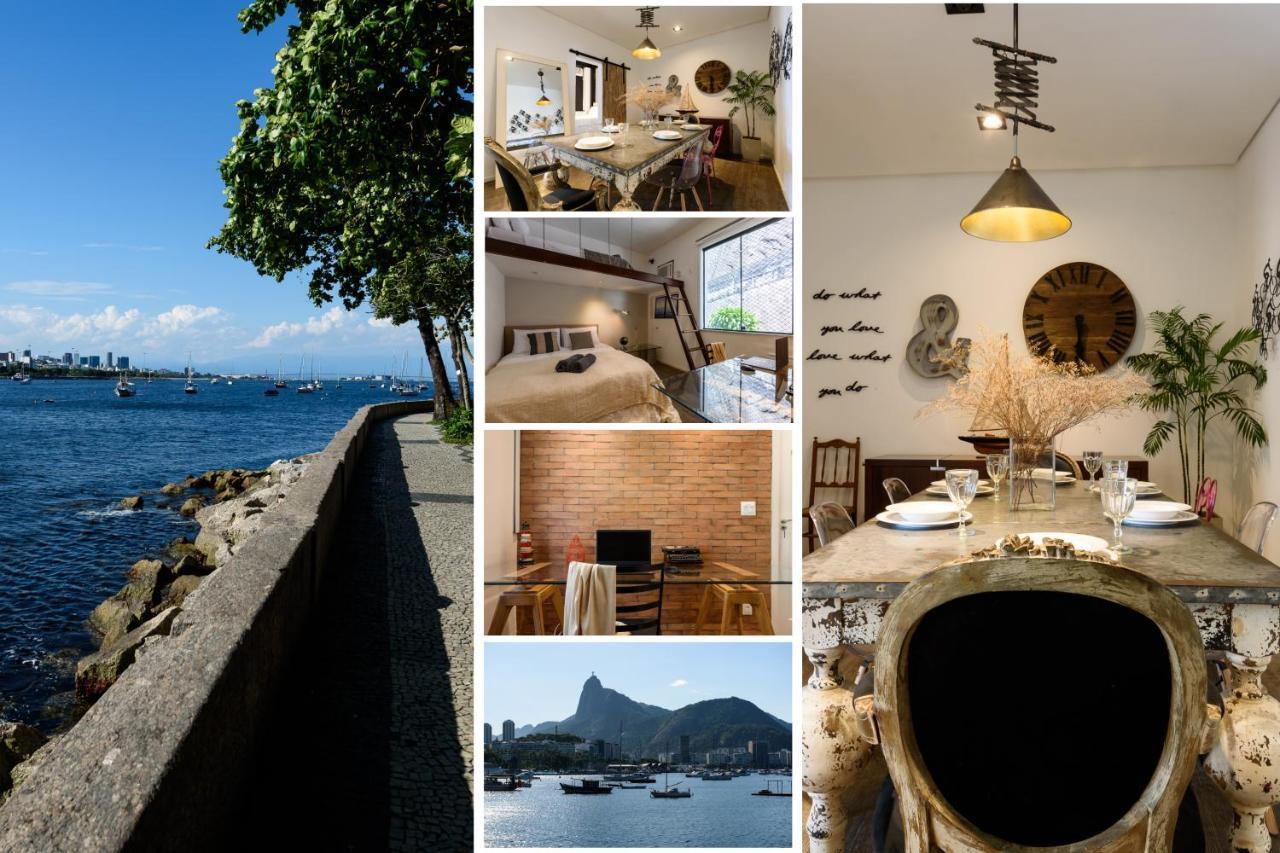 2 Quartos Na Urca Com Vista Para Baia De Guanabara A 700M Pao De Acucar Com Cozinha Completa E Wi-Fi - Bares, Restaurantes E Comercio Local A Poucos Metros Rio de Janeiro Eksteriør billede