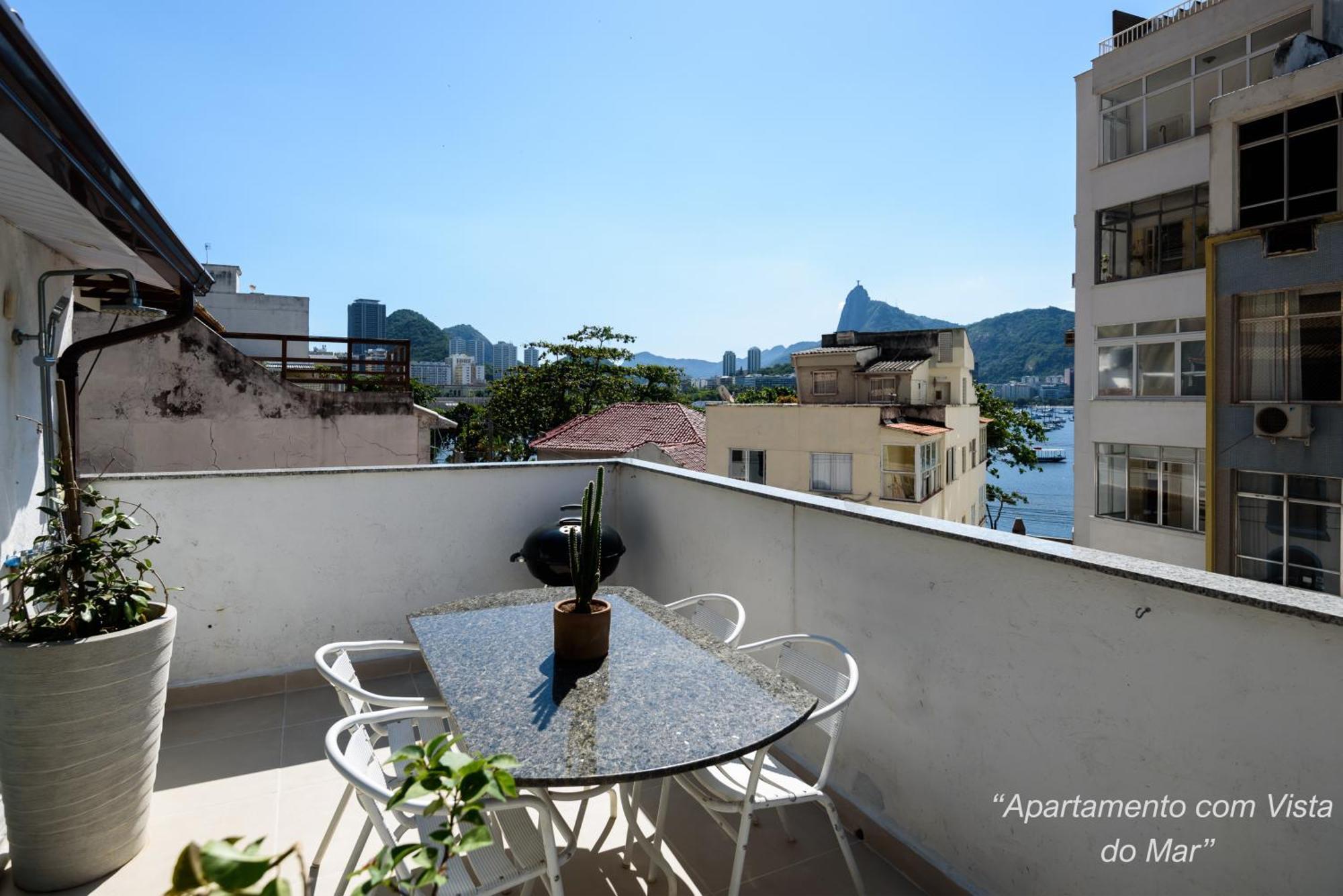 2 Quartos Na Urca Com Vista Para Baia De Guanabara A 700M Pao De Acucar Com Cozinha Completa E Wi-Fi - Bares, Restaurantes E Comercio Local A Poucos Metros Rio de Janeiro Eksteriør billede
